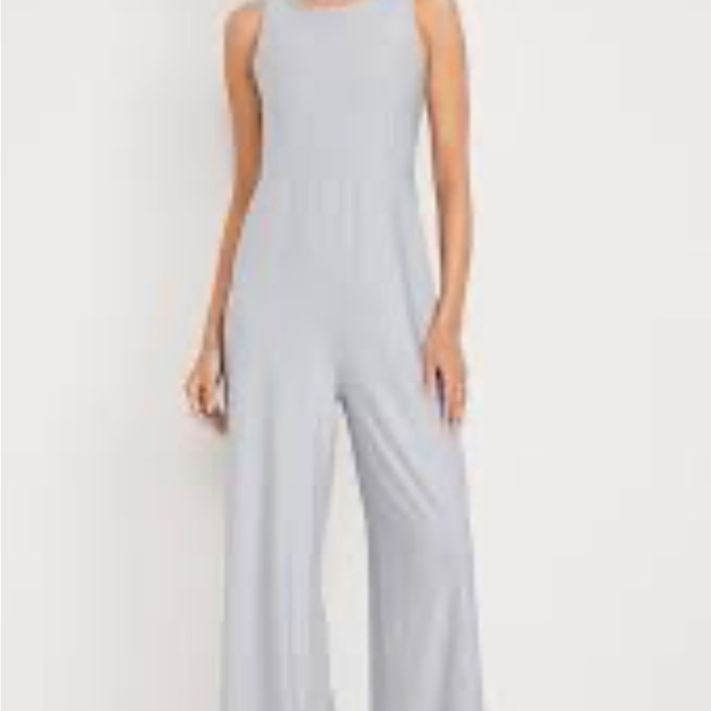 Grey Wide Legged Jumpsuit